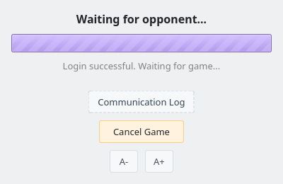 Waiting for an opponent