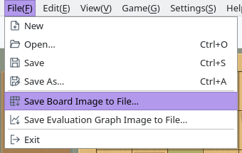 File menu