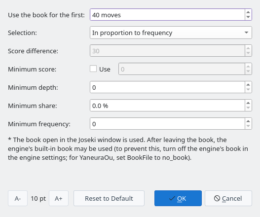 Book conditions
