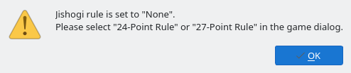 Prompt when the jishogi rule is None