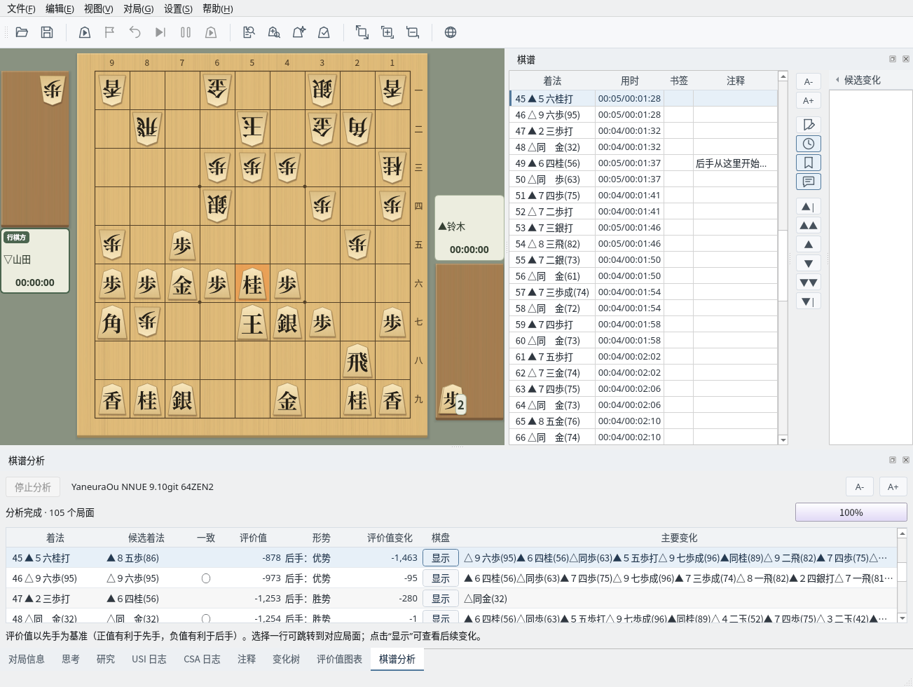 棋谱分析的结果