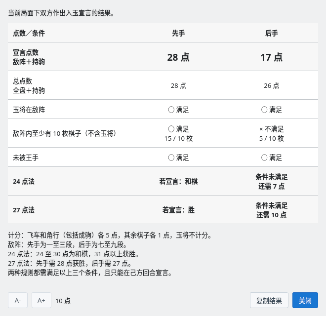 持将棋点数窗口